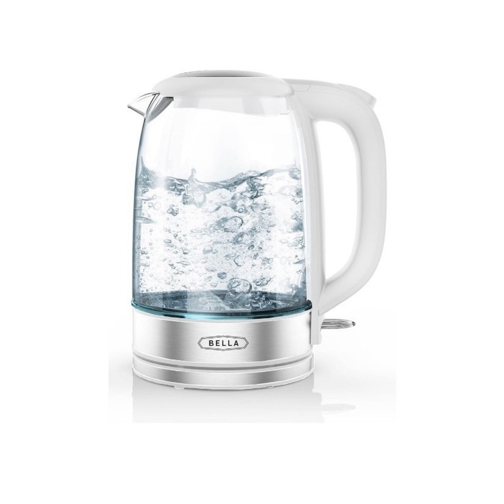 BELLA 1.7 Liter Glass Electric Kettle Boil 7 Cups of Water in 6-7 Min. NEW